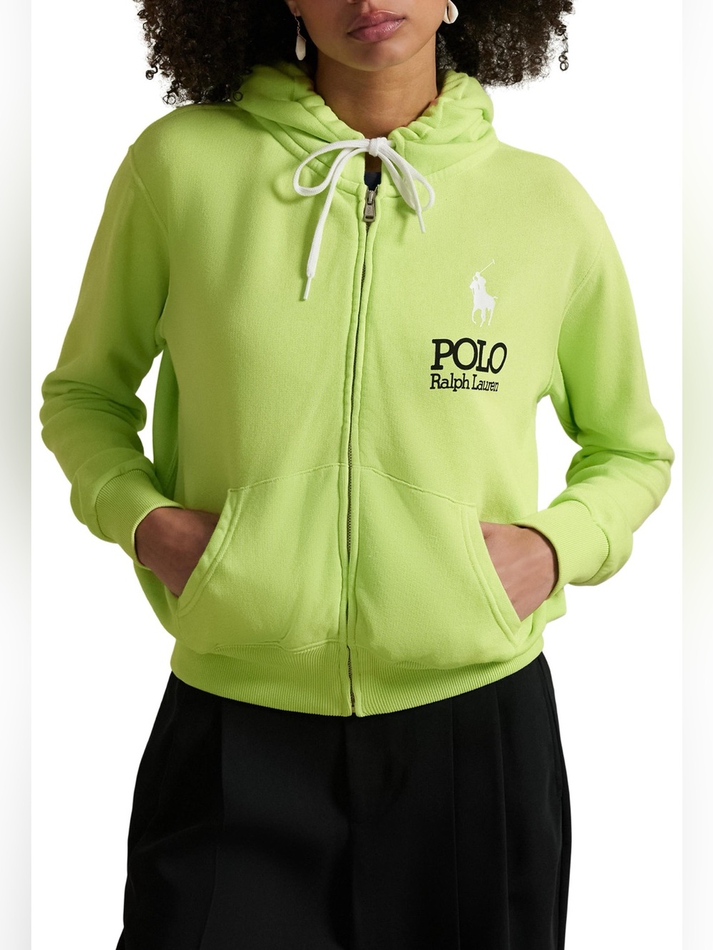 Polo Ralph Lauren Neon Green Zip Hoodie